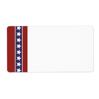 Patriotic USA Blank Shipping Label