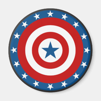 Patriotic USA Circle Bullseye Magnets