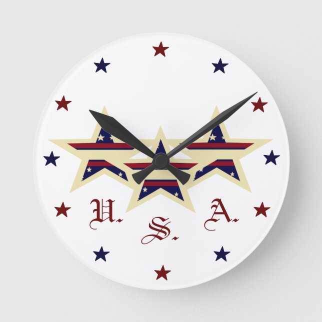 PATRIOTIC USA CLOCK (Front)