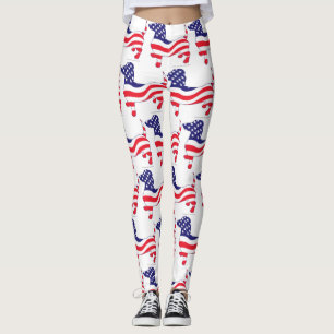 Patriotic USA Dachshund Leggings
