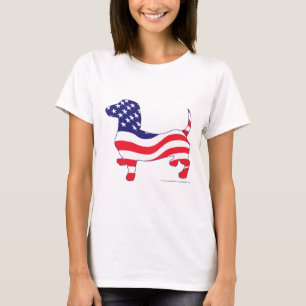 Patriotic USA Dachshund T-Shirt