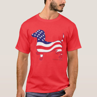 Patriotic USA Dachshund T-Shirt