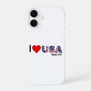 Patriotic USA Design iPhone 16 Case