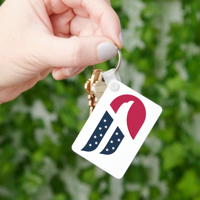 Patriotic USA Eagle Wing Key Ring (Hand)