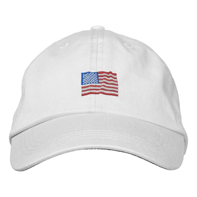 Patriotic USA Embroidered Hat (Front)