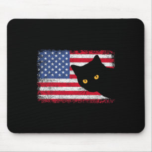 Patriotic Usa Flag 4th Of July Men Women Kids Boys Mouse Pad