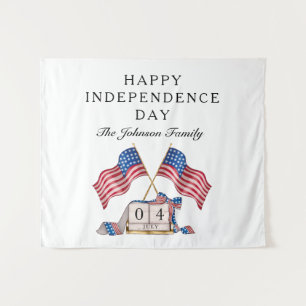 Patriotic USA Flag 4th Of July Tapestry