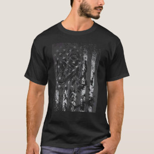 Patriotic Usa Flag Black Labrador Cool For Lab Ow T-Shirt