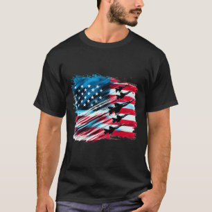 Patriotic Usa Flag Fighter Jets Boys 4th Of July 1 T-Shirt