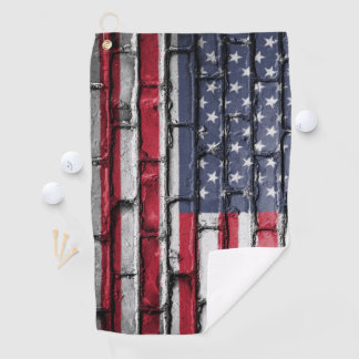 Patriotic USA Flag Golf Towel