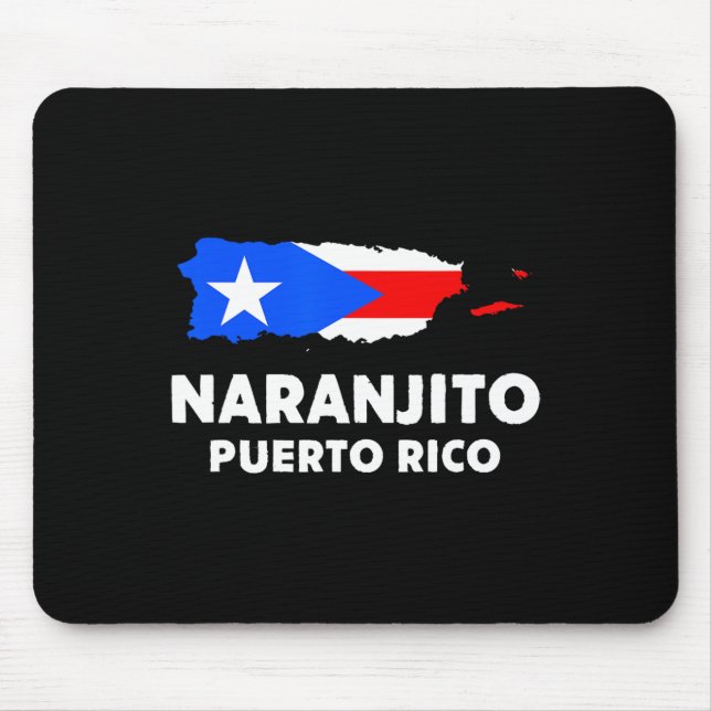 Patriotic Usa Flag Naranjito  Mouse Pad (Front)