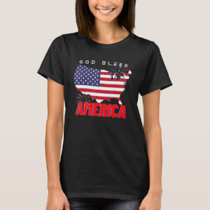 Patriotic Usa God Bless America For Patriotic 4th T-Shirt
