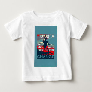 Patriotic USA Hope Graphic Art Print Design Baby T-Shirt