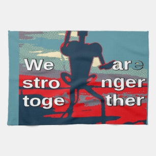 Patriotic USA Hope Graphic Art Print Design Tea Towel