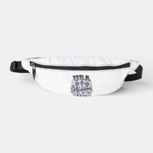 Patriotic USA Let Freedom Keys Vector Shirt Design Bum Bags