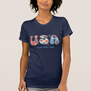 Patriotic USA Love 4th July Independence Day T-Shirt