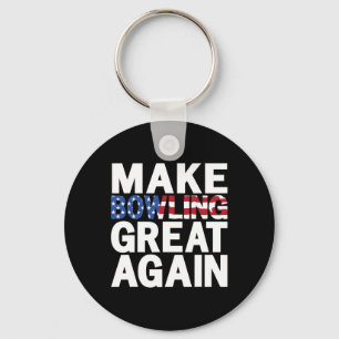 Patriotic Usa Make Bowling Great Again 1 Key Ring