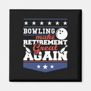 Patriotic Usa Make Bowling Great Again Magnet