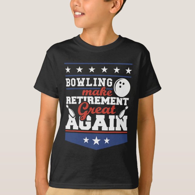 Patriotic Usa Make Bowling Great Again  T-Shirt (Front)