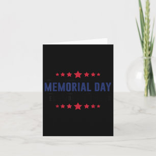 Patriotic Usa Memorial Day Family Men Women Boys Card
