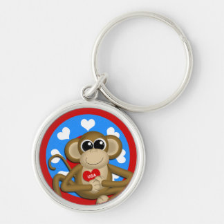 Patriotic USA Monkey Premium Keychain
