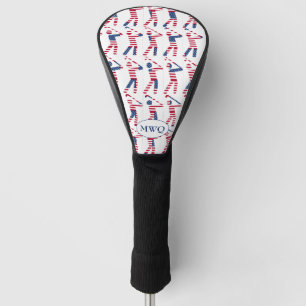 Patriotic USA Monogram DRIVER Golf Head Cover