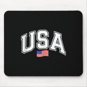 Patriotic Usa National American Flag 4th Of July W Mouse Pad