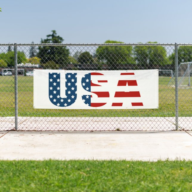 Patriotic USA Outdoor Banner (Insitu)