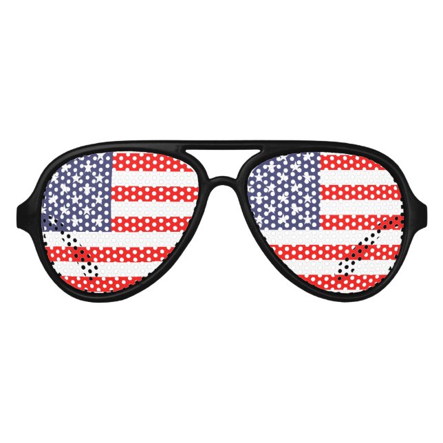 Patriotic USA party glasses | American flag shades (Front)