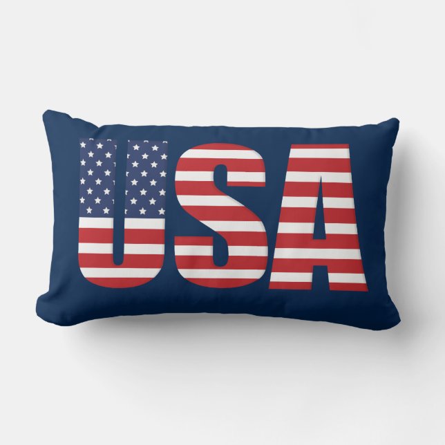 Patriotic USA Pillow (Front)