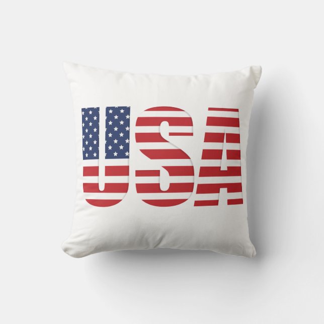 Patriotic USA Pillow (Front)