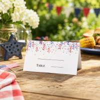 Patriotic USA red blue party