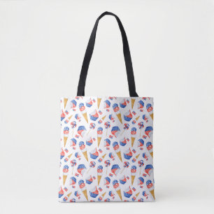 Patriotic USA Stars and Sweets Tote Bag