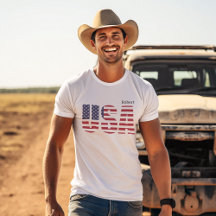 Patriotic USA T-Shirt Unisex Adult S to 5X