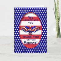 PATRIOTIC - USA - THANK YOU FOR YOUR SERVICE