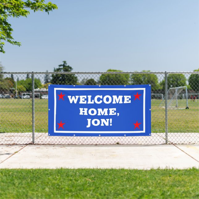 Patriotic USA Welcome Home Banner (Insitu)