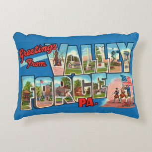 Patriotic Valley Forge PA Throw Pillow