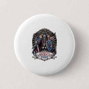 Patriotic Vampire Liberty Lord Horror Monster Patr 6 Cm Round Badge