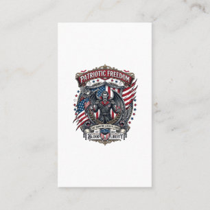 Patriotic Vampire Liberty Lord Horror Monster Patr Business Card