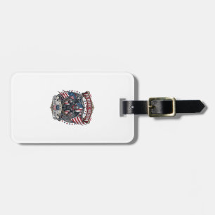 Patriotic Vampire Liberty Lord Horror Monster Patr Luggage Tag