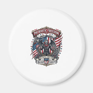 Patriotic Vampire Liberty Lord Horror Monster Patr Magnet