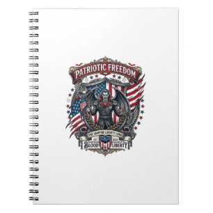Patriotic Vampire Liberty Lord Horror Monster Patr Notebook