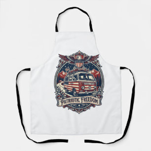 Patriotic Van Life Vector Graphic Tee_1 Apron