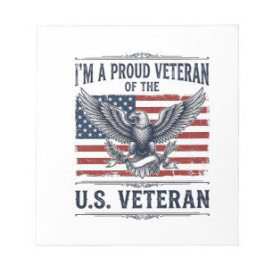 Patriotic Veteran Eagle Vintage Engraving Shirt De Notepad