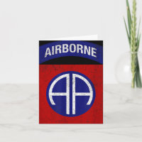 Patriotic Veteran Military Distressed 82nd Airborn