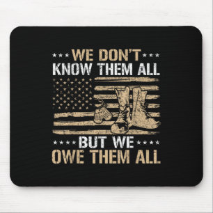 Patriotic Veteran Us Flag 4th Of July Veterans Mouse Pad