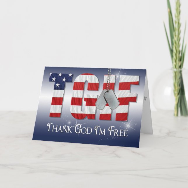 Patriotic Veterans Day design Card (Front)