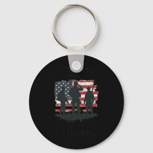 Patriotic Veterans Day Honouring All Who Served Am Key Ring