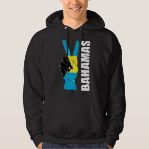 Patriotic Victory Two Fingers Bahamas Flag Hoodie
