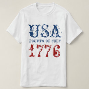 Patriotic vintage 4th of July 1776 t shirt